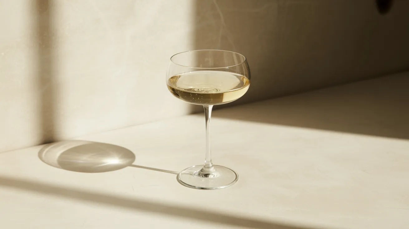 Hourglass body shape reference — champagne coupe silhouette