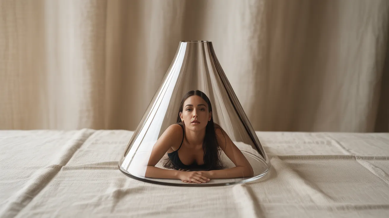Inverted triangle body shape reference — inverted crystal vase