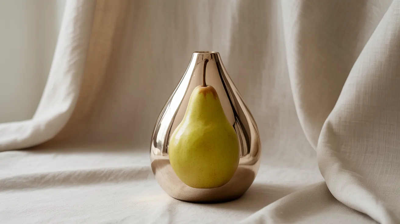 Pear body shape reference — teardrop vase silhouette