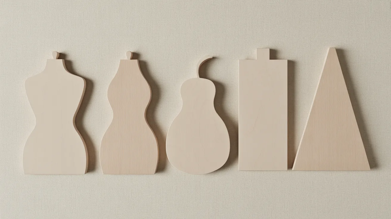 Body shapes guide — 5 dress forms in different silhouettes