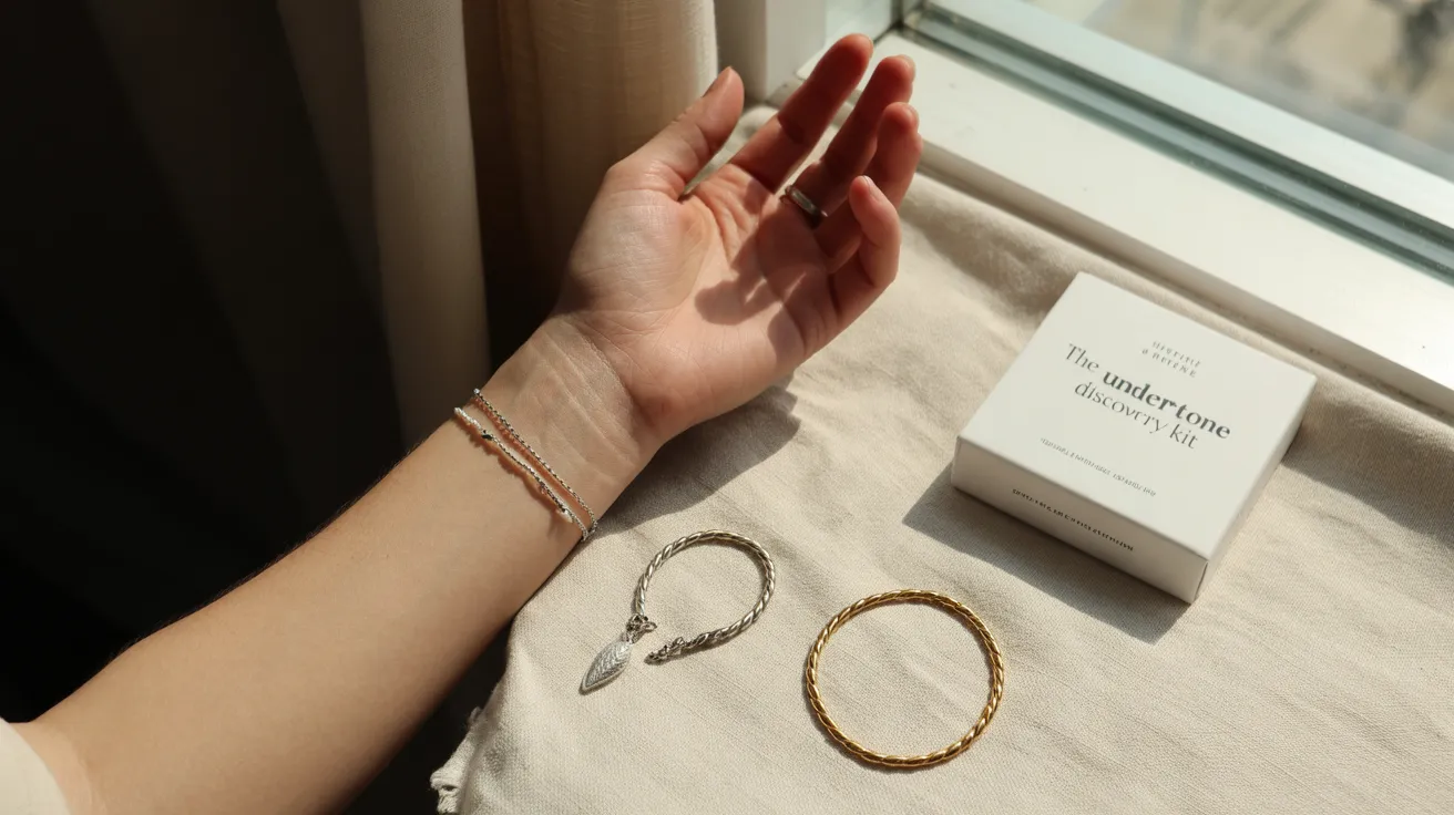 Find your undertone — wrist veins with silver and gold jewelry