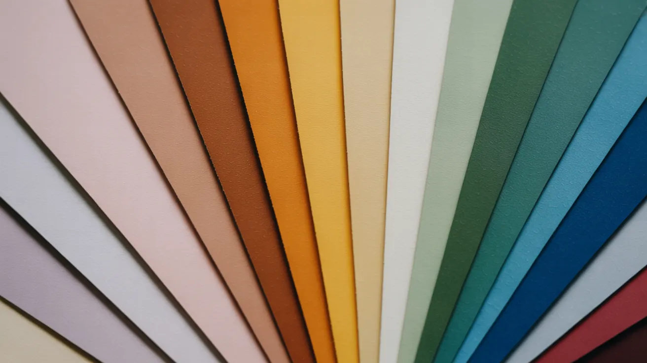 Color analysis palette spectrum from soft pastels to deep jewels